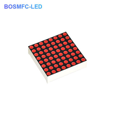 64x64x7.5mm 8x8 ดอท แมตริกซ์ ดิสเพลย์ แมตริกซ์ LED สีแดง
