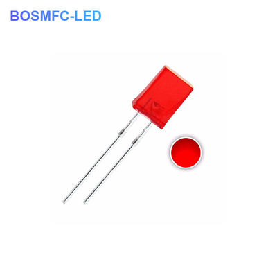 1.8V-2.4V LED สีแดงผ่านรู LED 2x5x7mm ไดโอเดส LED ไฟภายใน