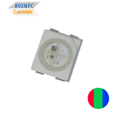 การขับเคลื่อน IC 3528 SMD RGB LED 4 Pin Super Bright PLCC4 SMD LED หลายสี สําหรับ LED Strip