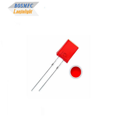 1.8V-2.4V LED สีแดงผ่านรู LED 2x5x7mm ไดโอเดส LED ไฟภายใน