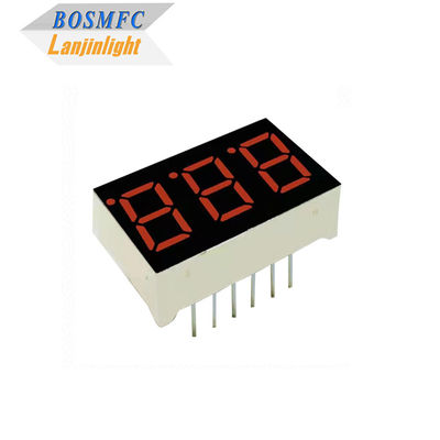 20mA 7 เซ็กเมนต์ LED Display 3 หลัก 0.28 นิ้ว 0.56 นิ้ว ทนทาน