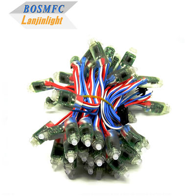 IP68 กันน้ํา WS2811 LED Pixel Module String Light ไดจิทัล LED Pixel DC5V หลอดไฟสตริง LED หลายสี