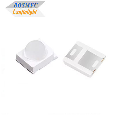มุมมองขนาดเล็ก 30 องศา 60 องศา 6000mcd สีฟ้า 2835 SMD LED พร้อมเลนส์ Dome สําหรับป้าย LED การจราจร