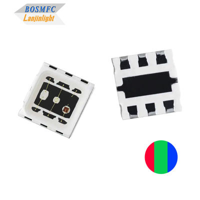1.5W 5050 RGB LED โดมเลนส์ ไฮพาวเวอร์สามสี LED ชิป 3 * 0.5W