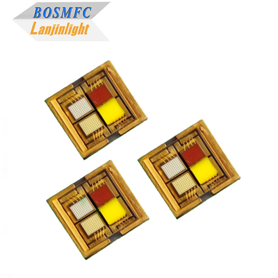 ชิป LED SMD เซรามิก 4-in-1 สีสันสดใส RGBW 6065 กำลังไฟสูง สำหรับไฟเวที