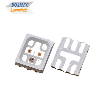 2835 SMD LED สามสี แดง 660nm + น้ำเงิน 460nm + IR 830nm ชิป LED รวมสำหรับไฟบำบัดความงาม ไฟหน้า