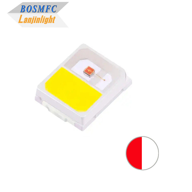 สีสอง 2835 SMD สีขาวและสีแดงเย็นสําหรับชิปแสง LED หลายประการ