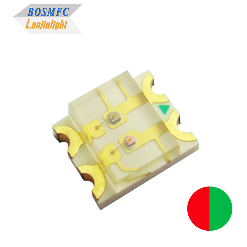 3228 พื้นที่ติดตั้ง Bi Color 1206 SMD LED แสงแดงและเขียว 20mA