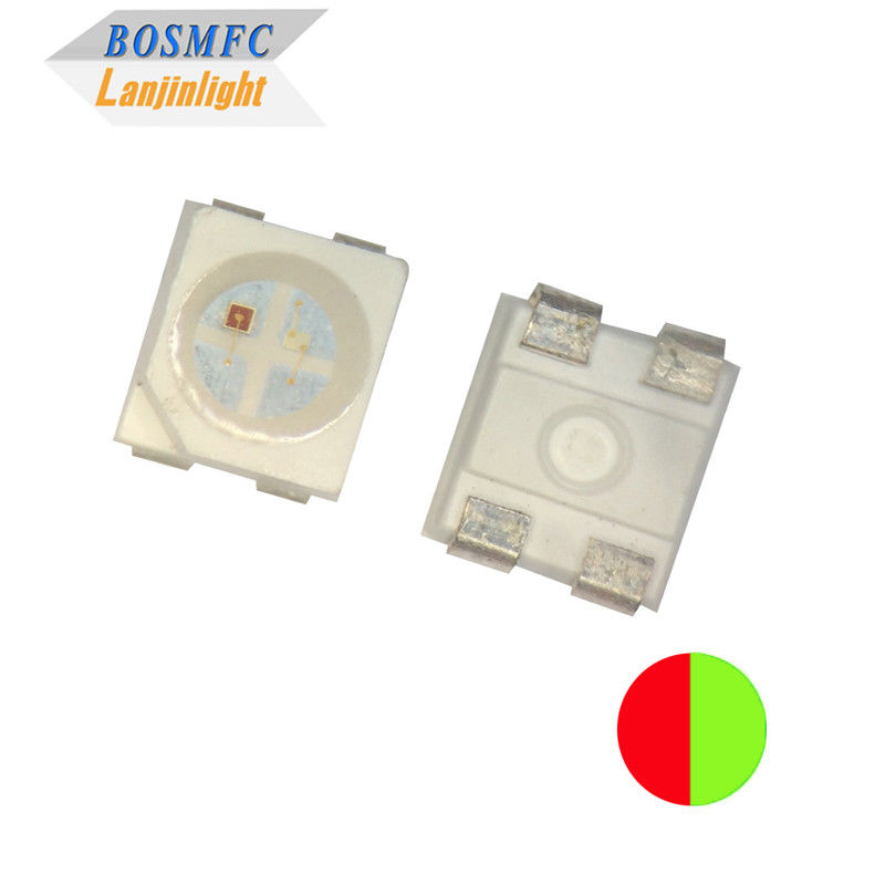 OEM 0.06W Bi Color SMD LED 3528 สีแดงและสีเขียว 568-572nm สําหรับตัวชี้