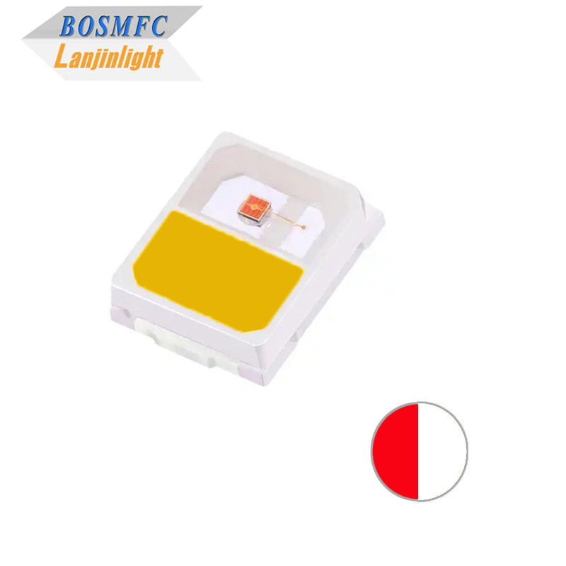 สถาน 0.2W 2835 SMD LED สีสอง สีแดงและสีขาวอบอุ่น CCT2700-3200K Anti Static Bright LED Chip