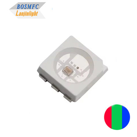 RDC12V PLCC6 5050 RGB LED IC ขับเคลื่อน Multi Color SMD LED SK6812 / WS2812B IC