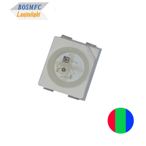 การขับเคลื่อน IC 3528 SMD RGB LED 4 Pin Super Bright PLCC4 SMD LED หลายสี สําหรับ LED Strip