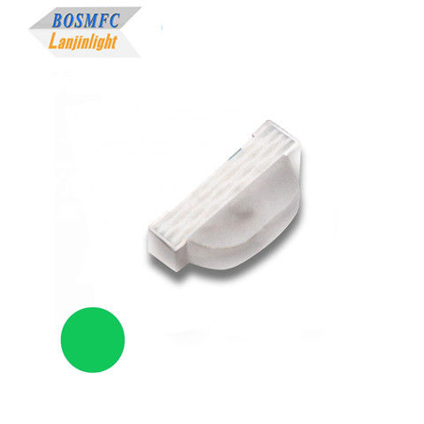 มุมมองด้านปฏิบัติ 0805 SMD LED ความยาวคลื่น 520-535nm สีเขียว 60mW