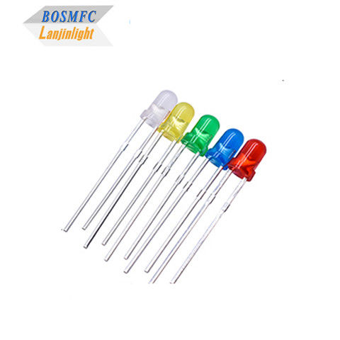 3 มม ผ่านหลุม LED ทุกสี F3 ดิป LED ปราคติสําหรับแสงภายใน