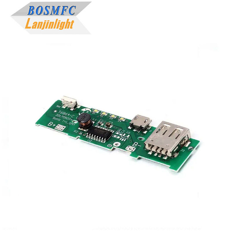 โมดูล PCBA LED SMD 1206 แบบปฏิบัติ สี่เหลี่ยมสําหรับโทรศัพท์มือถือชาร์จ Power Bank โมดูล PCB