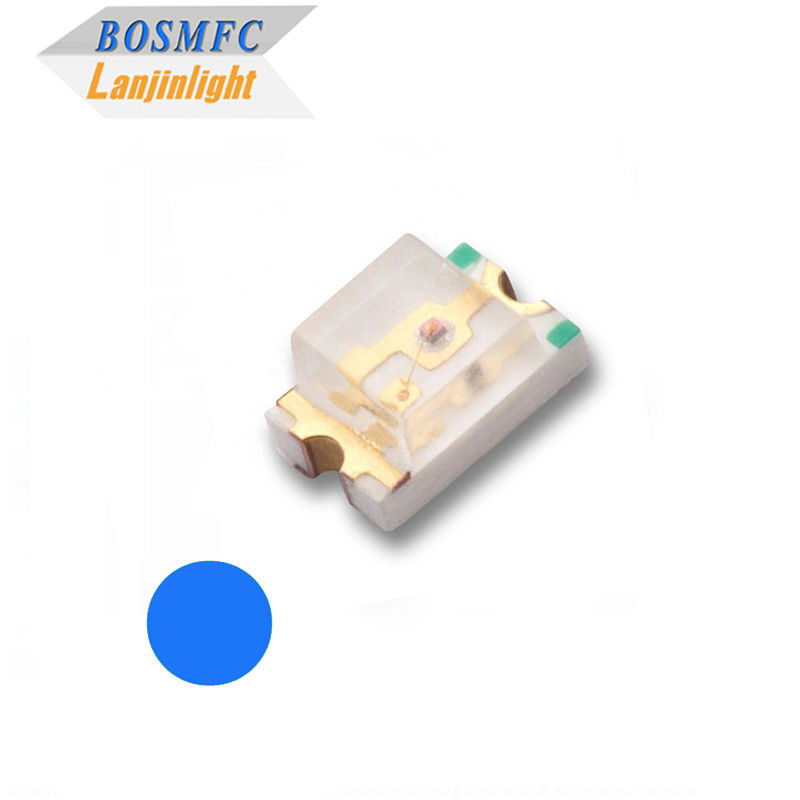 0805 SMD LED ไดโอเดสออกแสงสีฟ้า ชิปจีน 18 ปีนําโรงงาน