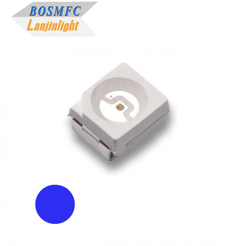 20mA 3528 SMD LED สีน้ําเงิน ออกแสงดี การสลายความร้อน สําหรับ LED Strip