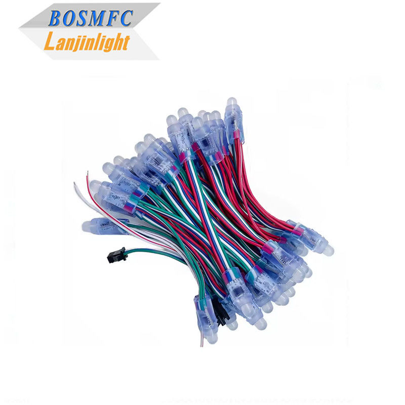 โรงงานสีเต็มโปรแกรมได้ DC5V WS2811 RGB พิกเซล ไลท์ สตริง กันน้ํา IP68 9mm 12mm สตริง Led