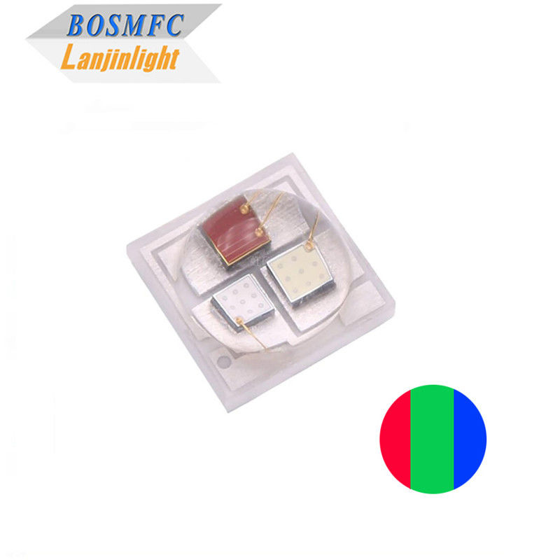 3W 3535 RGB LED 120 องศา โดม เลนส์ 3 ใน 1 สีเต็ม เซรามิค แรงสูง SMD LED โรงงานขาย
