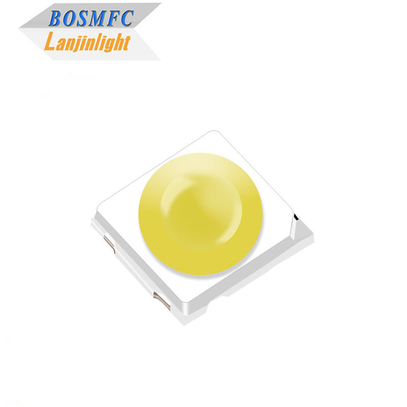 พลังงานสูง สีขาวอบอุ่น สีขาวเย็น 1w 3030 SMD LED Dome Lens มุมมอง 30 องศา 60 องศา สําหรับแสงรถ