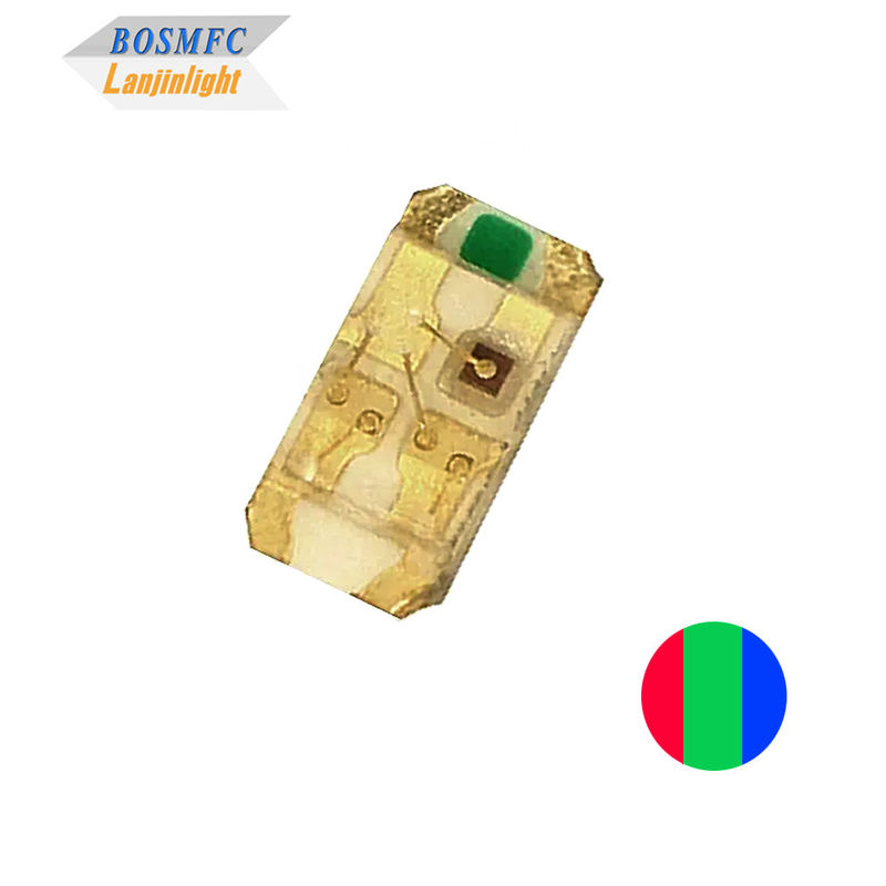 0603 ชิป RGB LED Sanan 1608 SMD สามสี (แดง เขียว น้ําเงิน)