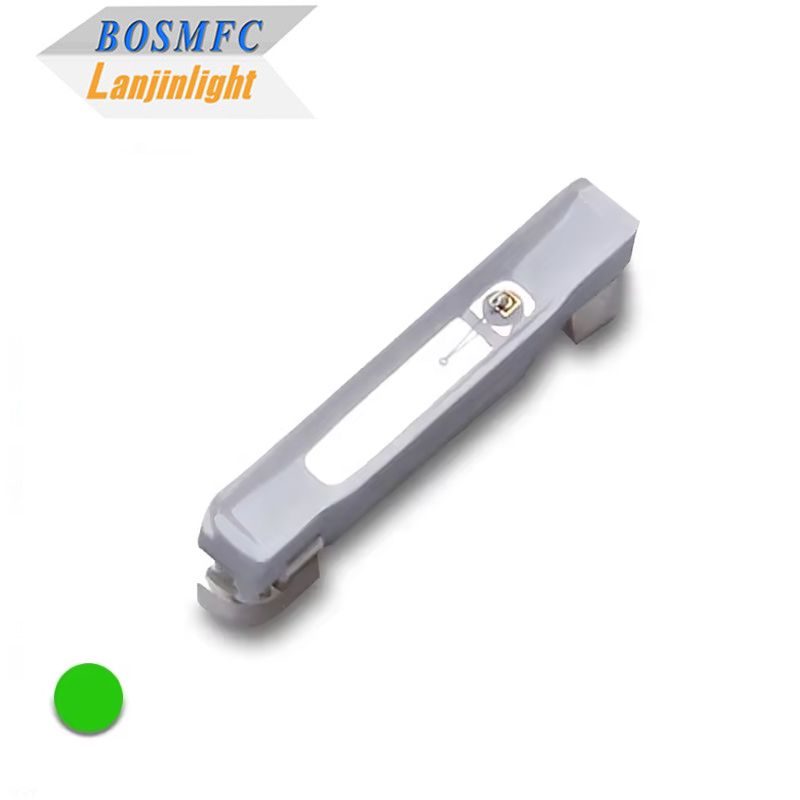 มุมมองด้านข้าง 020 SMD LED สีเขียว ไดโอเดส LED ความสว่างสูง