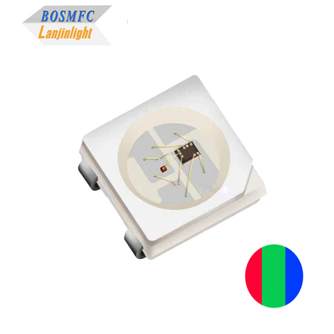 3.5V-5.5V 5050 RGB LED พร้อม WS2812B IC หลายสี ทนทาน SK6812