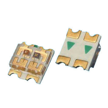 มัลติสเซน SMD LED 1206 สีแดง เหลือง สีสอง 120 องศา มุมมอง