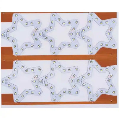 ปรับแต่งดาว PCB บอร์ดวงจร LED หลายชั้น, FR4 อลูมิเนียม PCBA บอร์ดที่มี LED
