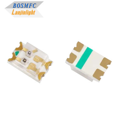 สีสอง SMD LED 0805 สีแดงและสีฟ้าสองสี 0.06W ชิป Ultra Bright