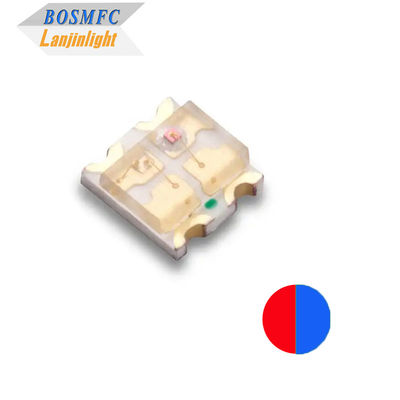 สีสอง 0603 SMD LED สีแดงและสีน้ําเงิน, มัลติฟункชั่น 1615 สีสอง ชิป LED