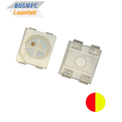 ชิปไฟฟ้าสีแดงและเหลือง 3528 สม่ําเสมอ PLCC4 SMD LED 4 ปิน