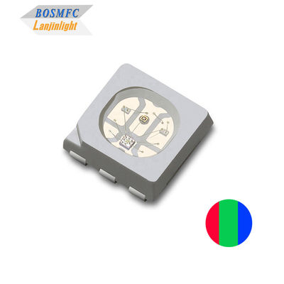 60mW 5050 RGB SMD LED Chip 0.2W แสงสีเต็มสําหรับแผ่น LED แบบยืดหยุ่น