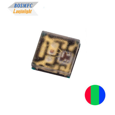 Super Bright Multi Color PLCC4 2020 RGB LED 12mA ภายใน IC ระบบควบคุมเฉพาะ