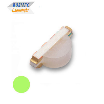 20mA LED มุมมองข้างที่มั่นคง SMD 1206 สีเขียว 570nm สีหลายฟังก์ชัน