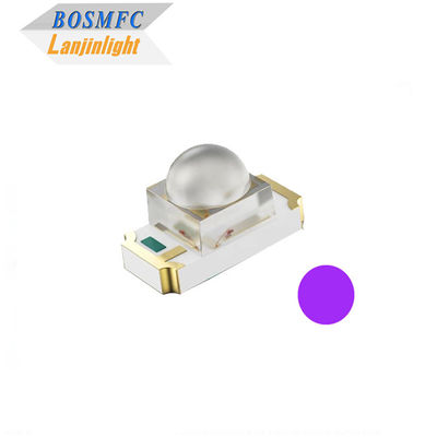 1206 SMD UV LED Chip Dome Lens 405nm UVA Light LED Diode สําหรับเครื่องพิมพ์ 3 มิติ