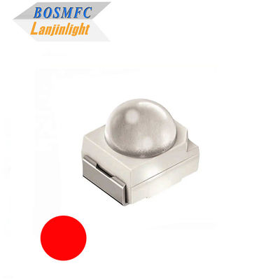 3528 SMD เลนส์ LED หัวหิน 60 องศา อาหารเย็นสีแดงสดใส 2000mcd LED chip diode สําหรับไฟจราจร