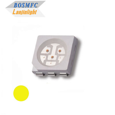 5050 SMD LED ไดโอเดสปล่อยแสงสีเหลือง ชิป LED แอมเบอร์สําหรับหลอดไฟ LED ป้ายทะเบียน