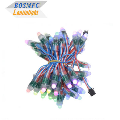 โรงงานสีเต็มโปรแกรมได้ DC5V WS2811 RGB พิกเซล ไลท์ สตริง กันน้ํา IP68 9mm 12mm สตริง Led