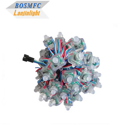 ไฟพิกเซล LED สีเต็ม สี่เหลี่ยมดิจิตอล WS2811 RGB พิกเซล โมดูล สตริง ไฟ 12mm 5V 12V RGB สตริงกันน้ํา