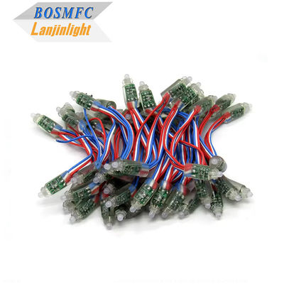 IP68 กันน้ํา WS2811 LED Pixel Module String Light ไดจิทัล LED Pixel DC5V หลอดไฟสตริง LED หลายสี