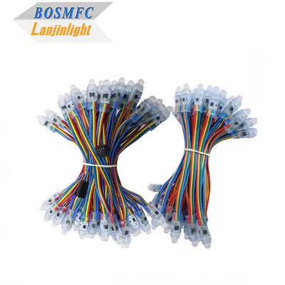 สนามสวนกลางแจ้ง สถานที่ทัศนศึกษา 108 รุ่น RGB สีเต็ม โปรแกรม Pixel LED Light DMX 512 Point Light