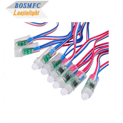 ไฟคริสต์มาสต์ตกแต่งภายนอก กันน้ํา 12 มม LED Pixel Rgb ไฟคริสต์มาสต์ LED Pixel