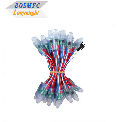 ไฟคริสต์มาสต์ตกแต่งภายนอก กันน้ํา 12 มม LED Pixel Rgb ไฟคริสต์มาสต์ LED Pixel