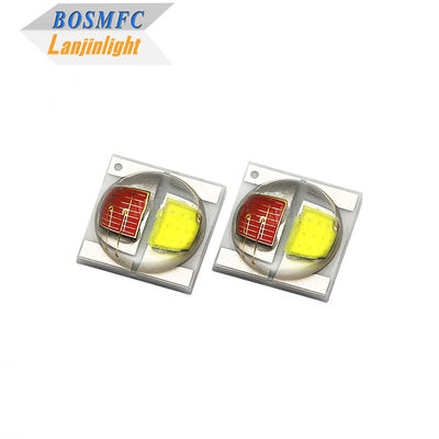 2W 3535 SMD LED Dome Lens 30 องศา Bi Color Red And White 350mA ไดโอเดส LED ความสว่างสูง