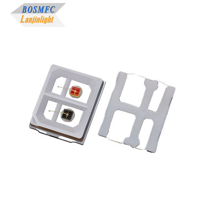 2835 SMD LED สามสี แดง 660nm + น้ำเงิน 460nm + IR 830nm ชิป LED รวมสำหรับไฟบำบัดความงาม ไฟหน้า