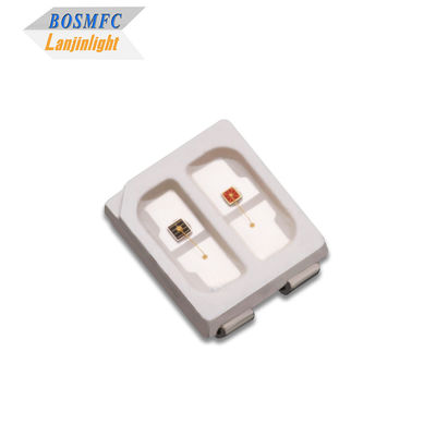 3528 SMD LED สีสองสีแดง 620nm + 860nm แสงอินฟราเรดที่ออกแบบสําหรับการรักษาความงาม, การรักษาผิวหนังที่ทํางานร่วมกันและการบรรเทาอาการปวด