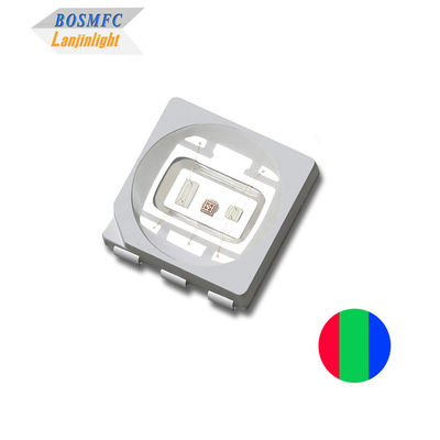 0.5W 0.6W 5050 RGB LED Tri Color ทนทานสําหรับฉายแสงเวที